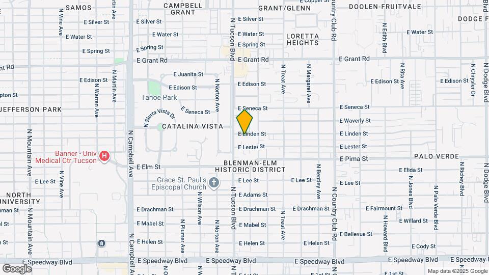 2536 E Linden St Map and Location Details