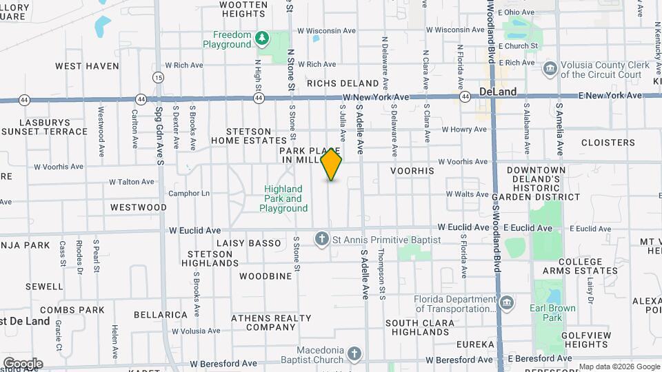 307 S Orange Ave Map and Location Details