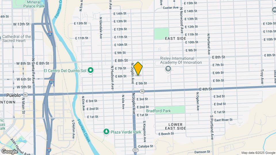 1114 E 6th St Map and Location Details