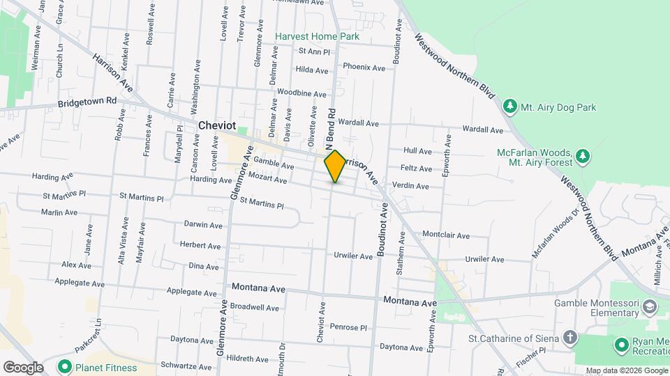 3172 Mozart Ave Mapa y Detalles de la Ubicación