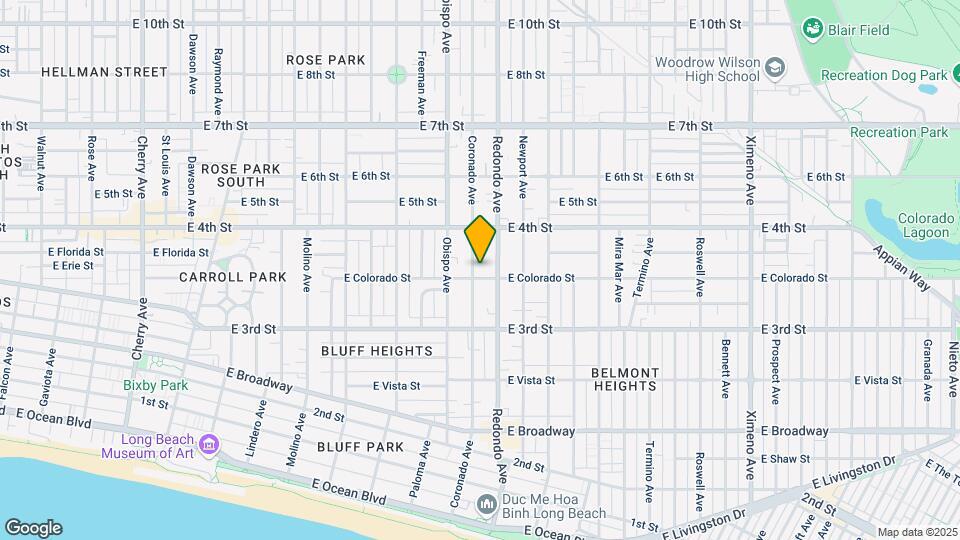 356 Coronado Ave Mapa y Detalles de la Ubicación