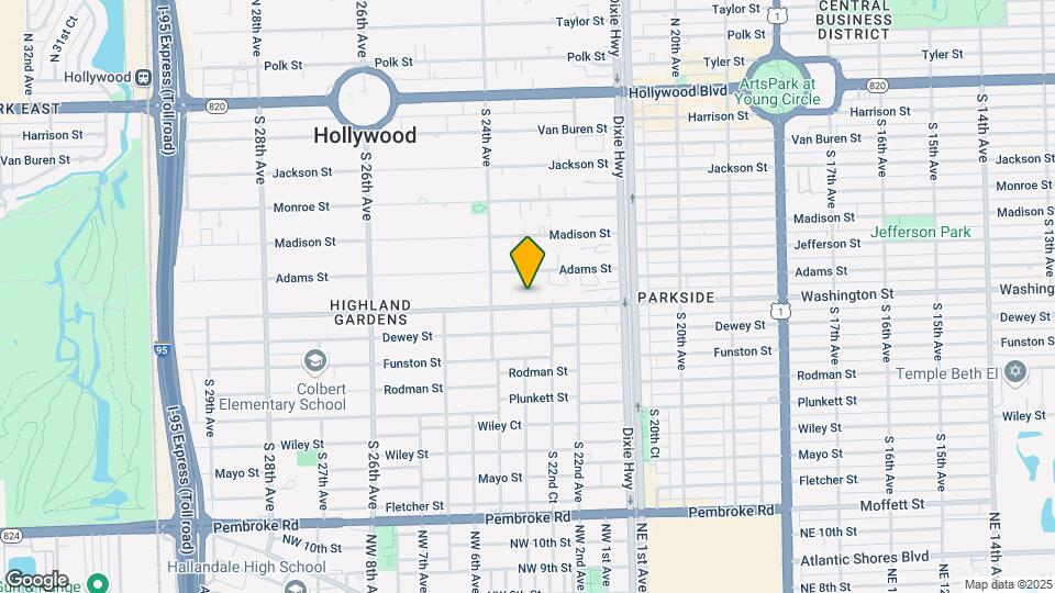 2307 Washington St Map and Location Details