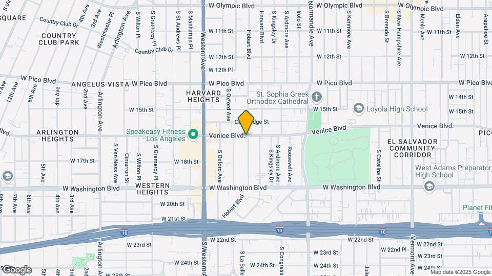 1639 S Hobart Blvd Map and Location Details