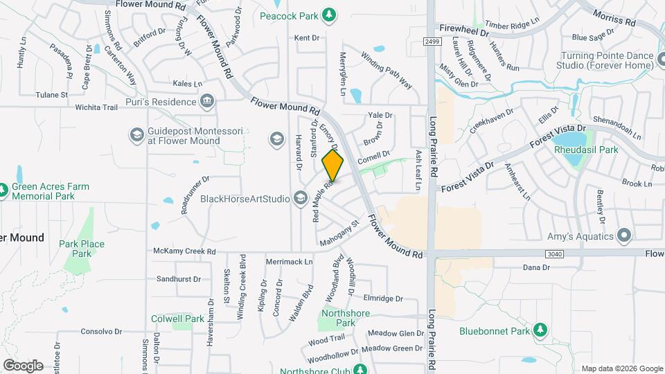 2336 Red Maple Rd Map and Location Details