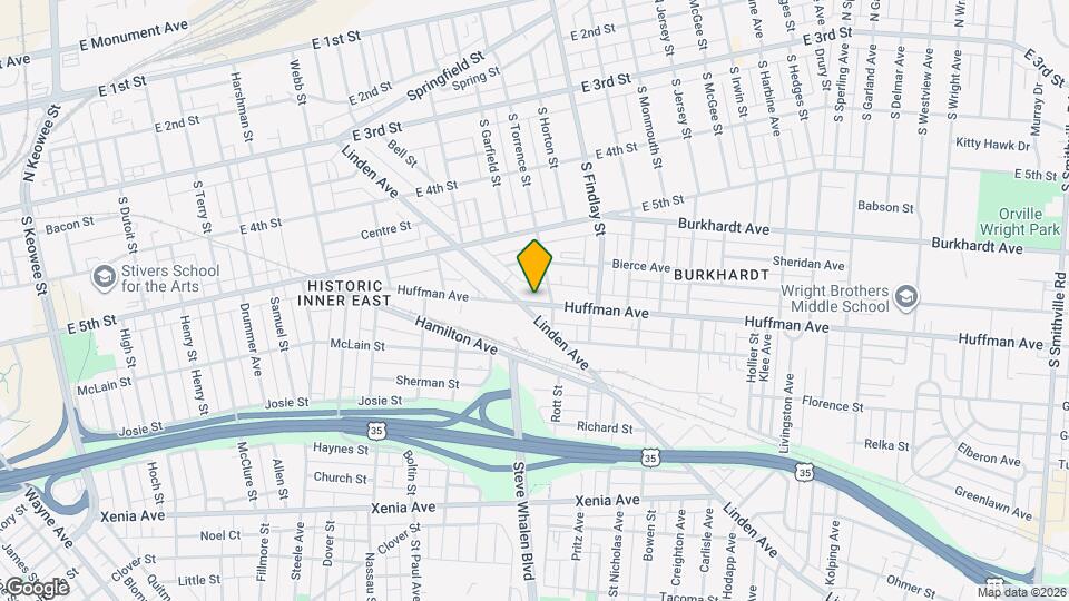 515 Huffman Ave Map and Location Details