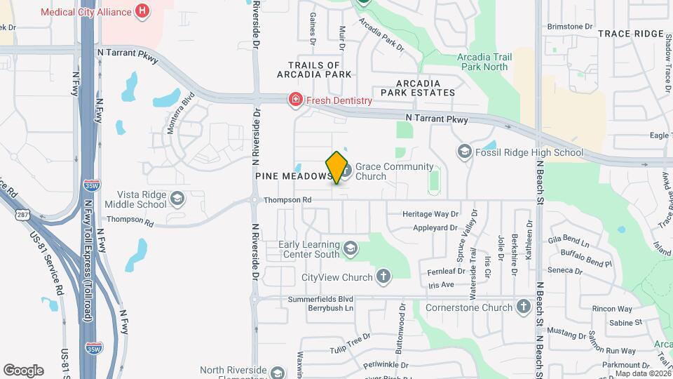 8208 Pine Meadows Dr Map and Location Details