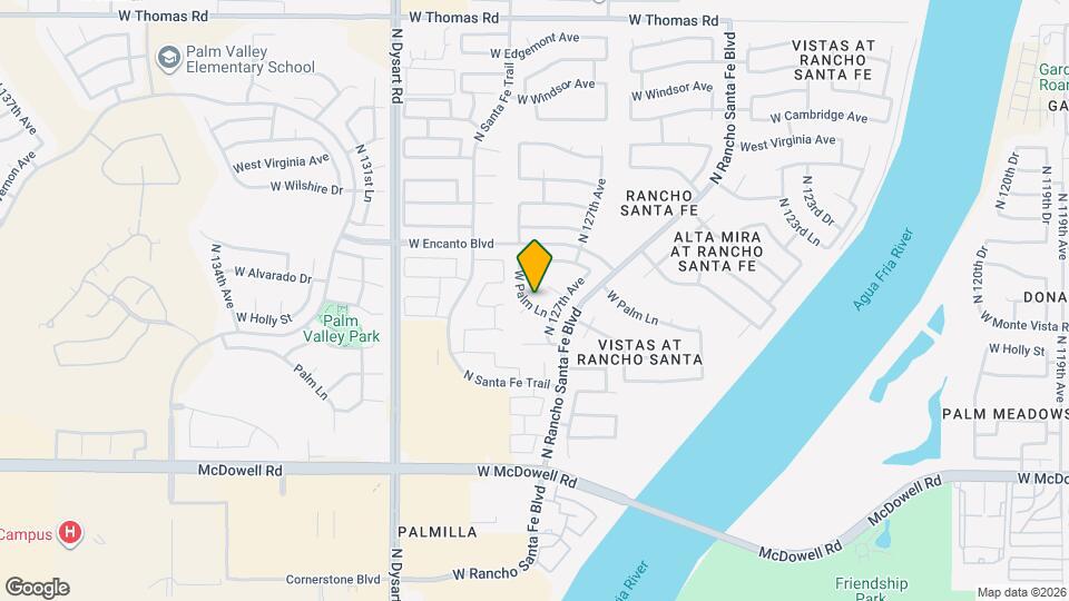 12742 W Palm Ln Map and Location Details