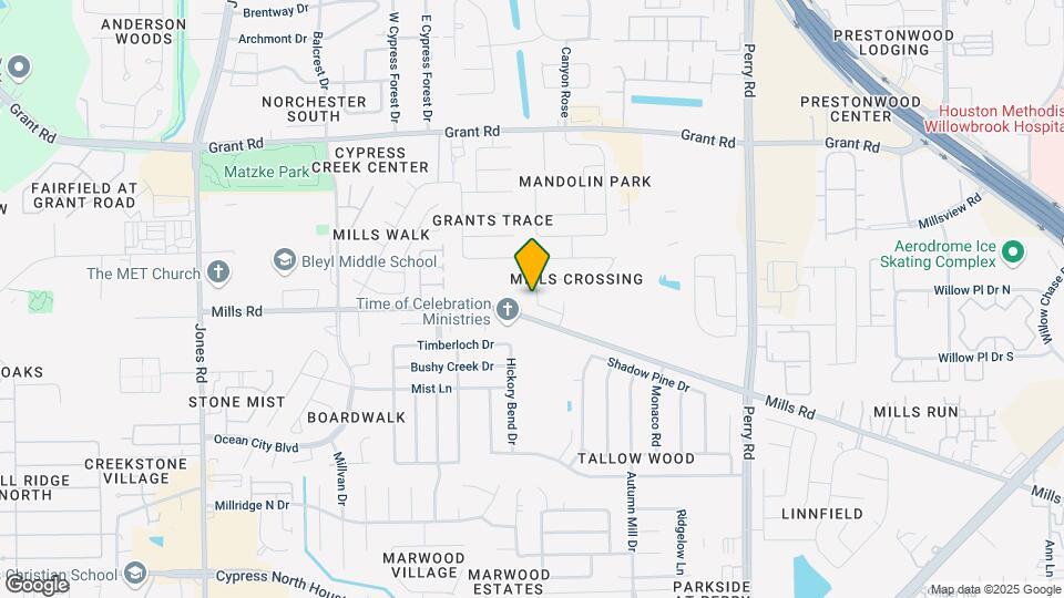 12811 Mills Breeze Dr Map and Location Details