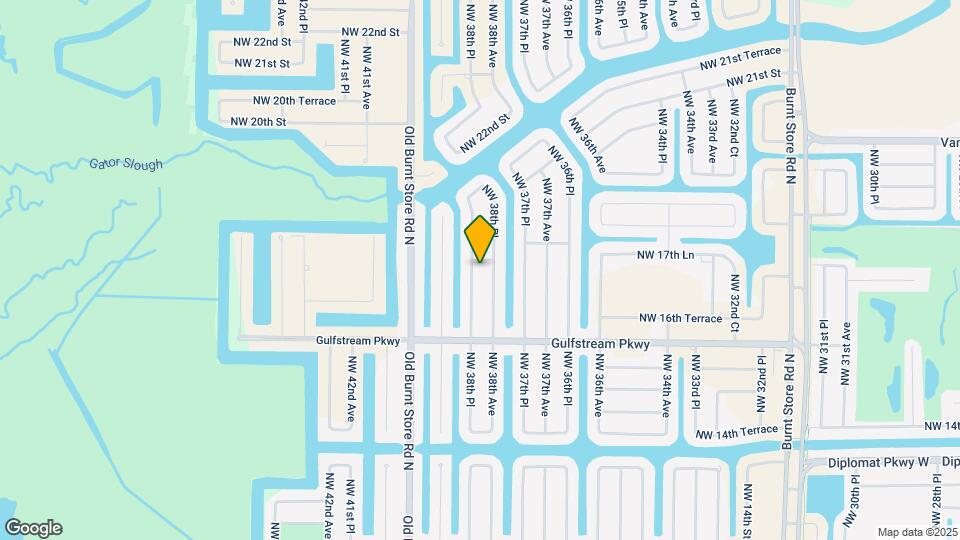 1645 NW 38th Pl Map and Location Details