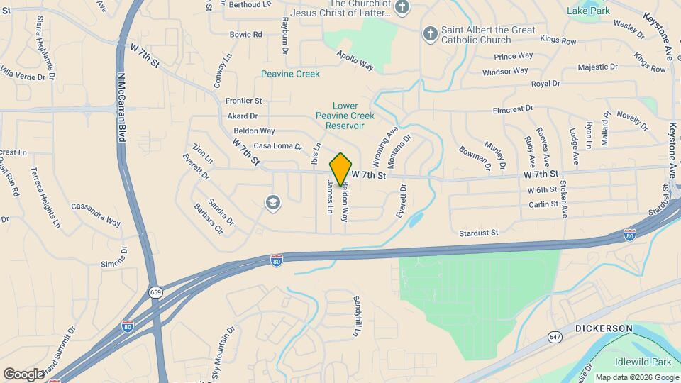 667 Beldon Way Map and Location Details