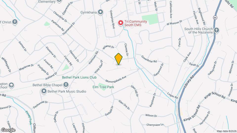 1001 Fairview Dr Mapa y Detalles de la Ubicación