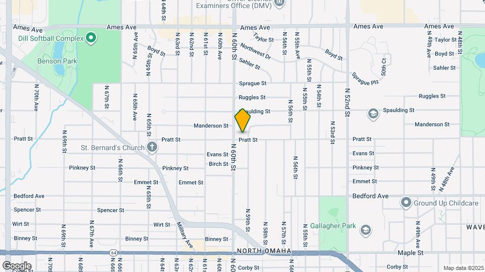 5906 Pratt St Map and Location Details