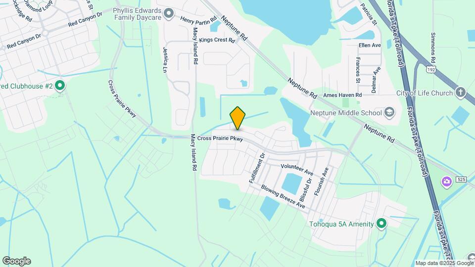 1621 Cross Prairie Pkwy Map and Location Details