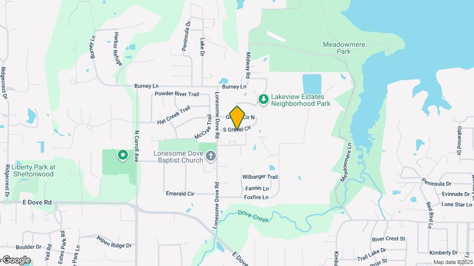 3525 S Gravel Cir Map and Location Details