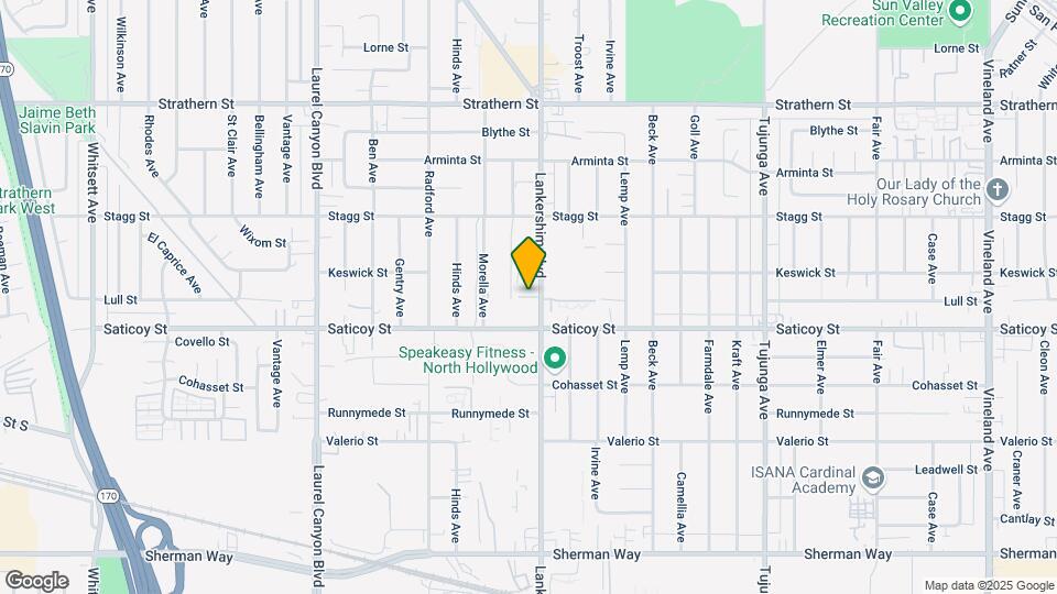7635 Lankershim Blvd Mapa y Detalles de la Ubicación