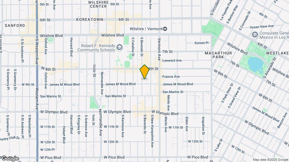 846-854 S Berendo St Mapa y Detalles de la Ubicación