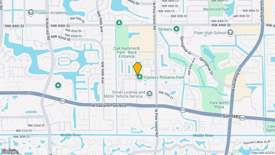 3825 NW 90th Ave Map and Location Details