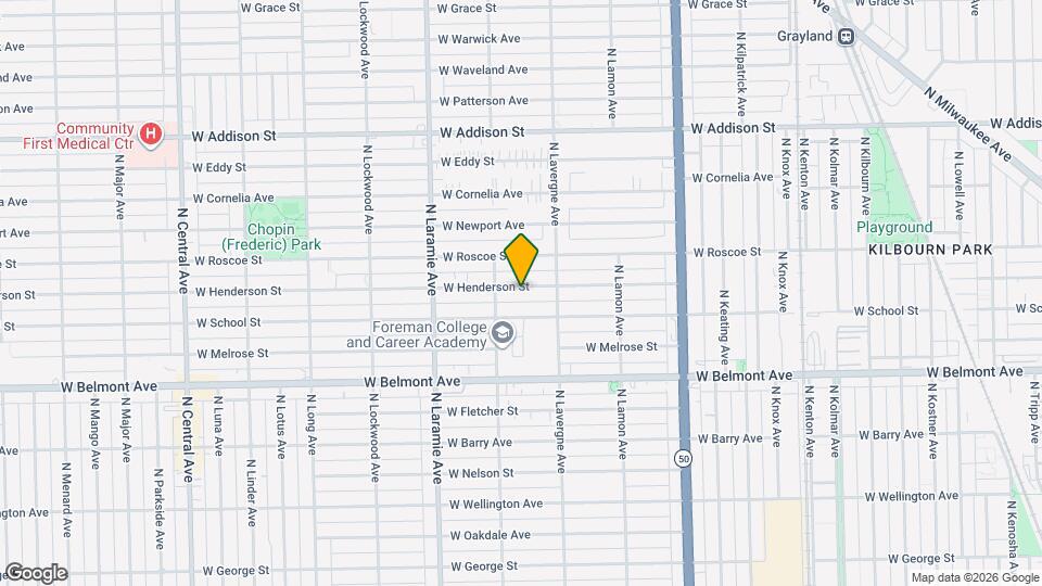 5039 W Henderson St, Unit # 3 Map and Location Details