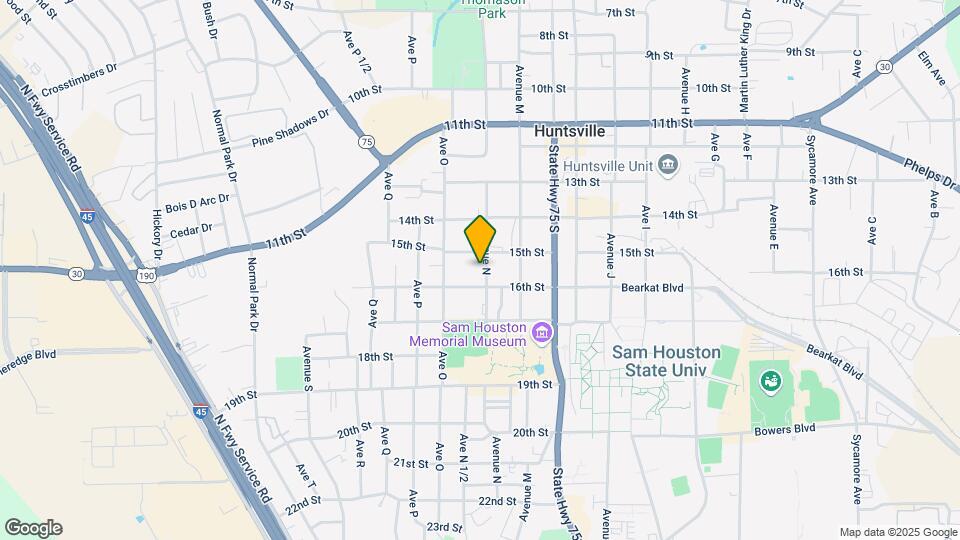 1514 1/2 Avenue N Map and Location Details