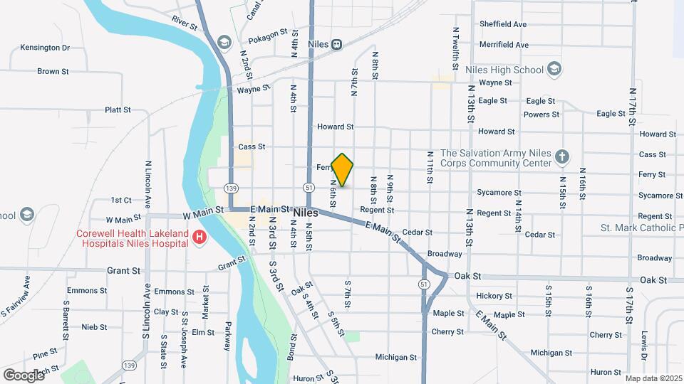 610 Sycamore St, Unit #3 Map and Location Details