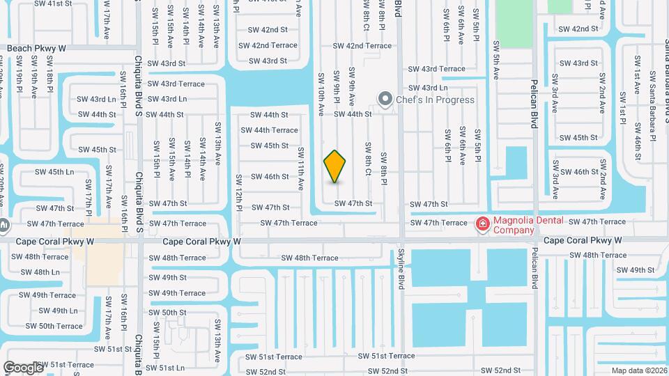 4614 SW 9th Pl Map and Location Details