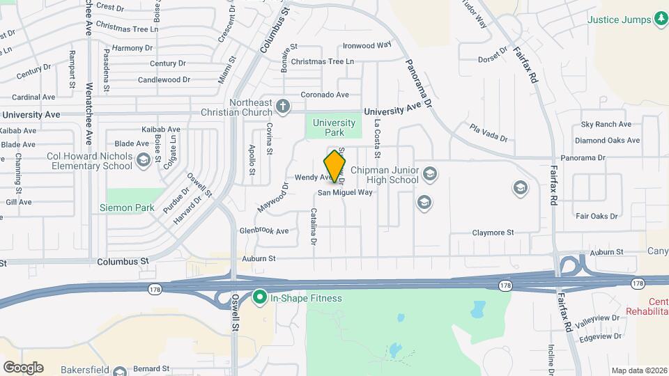 4412 San Miguel Way Map and Location Details
