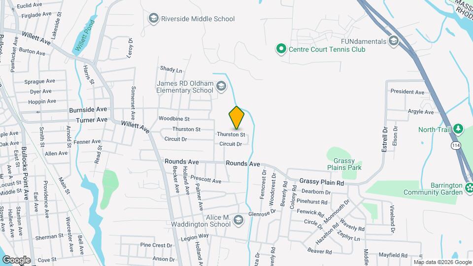 128 Thurston St Map and Location Details