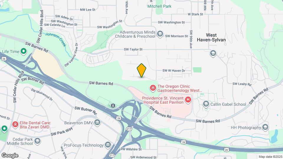 9702 SW Brookside Dr Map and Location Details