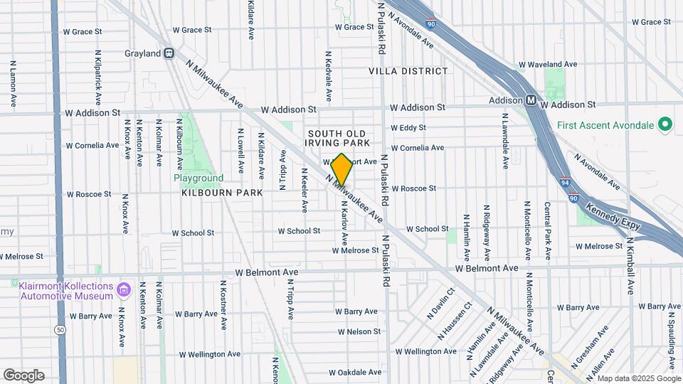 3380 N Milwaukee Ave Map and Location Details