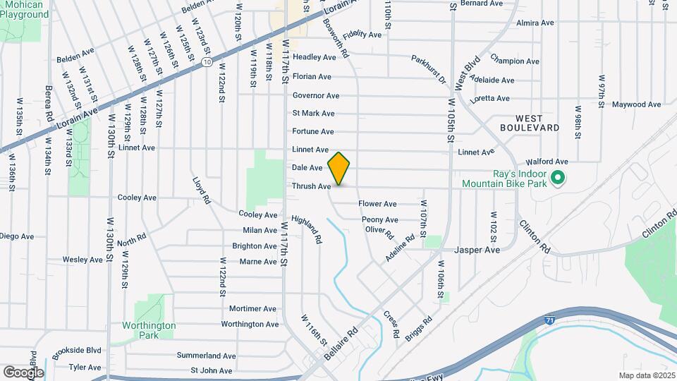 11303 Thrush Ave Map and Location Details