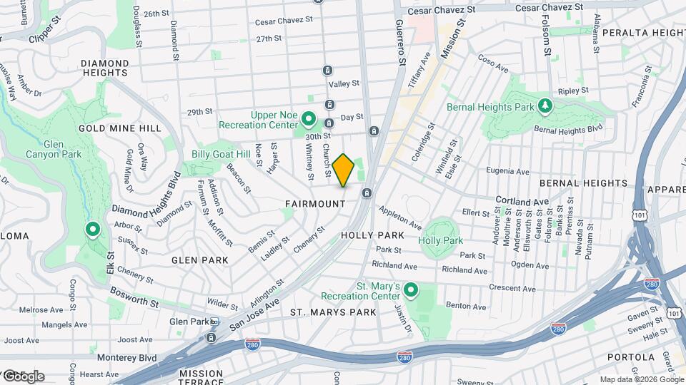 124 Chenery St, Unit LuxuryTwoFloor Map and Location Details