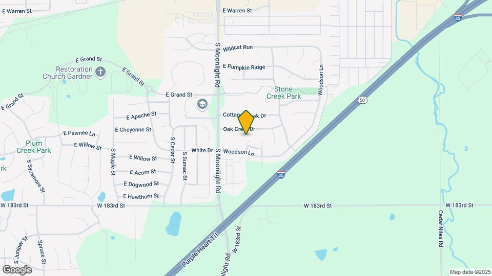 884 S Woodson Ct Map and Location Details