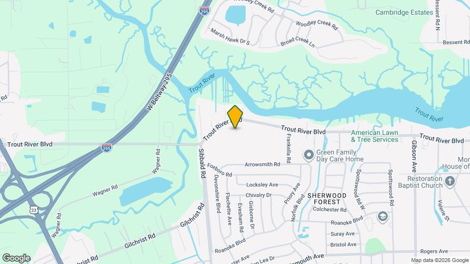 5420 Trout River Blvd Map and Location Details