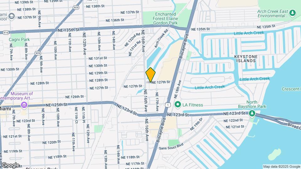 1620 NE 127th St Map and Location Details