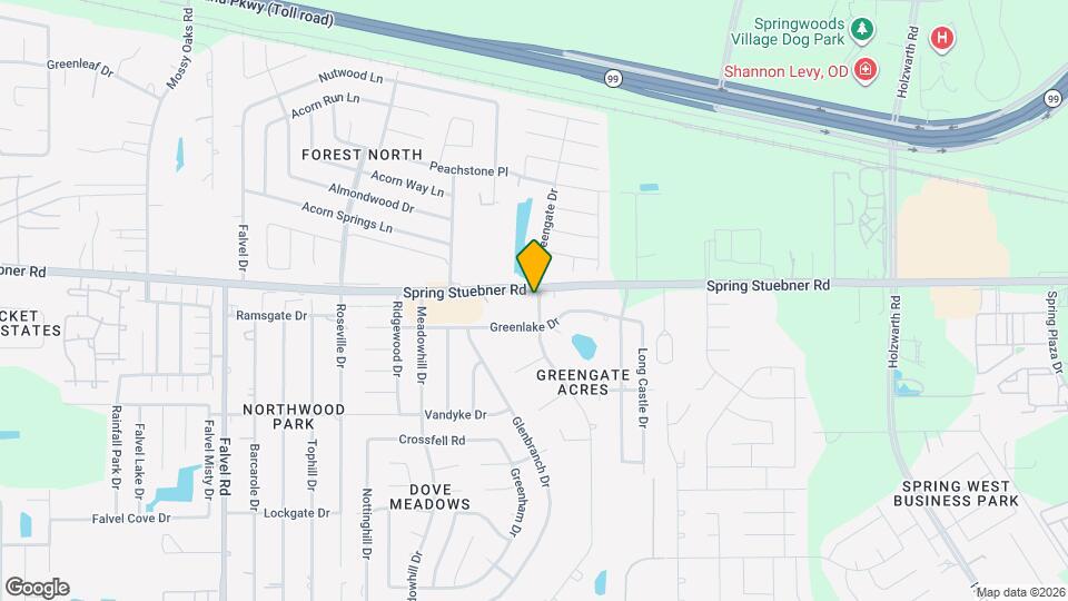 3103 Spring Stuebner Rd Map and Location Details