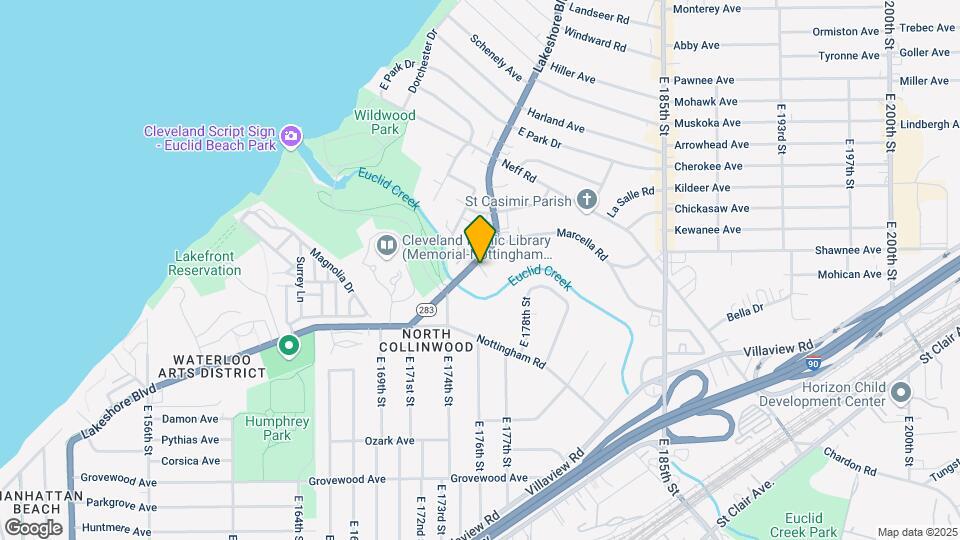 17550 Lake Shore Blvd Map and Location Details
