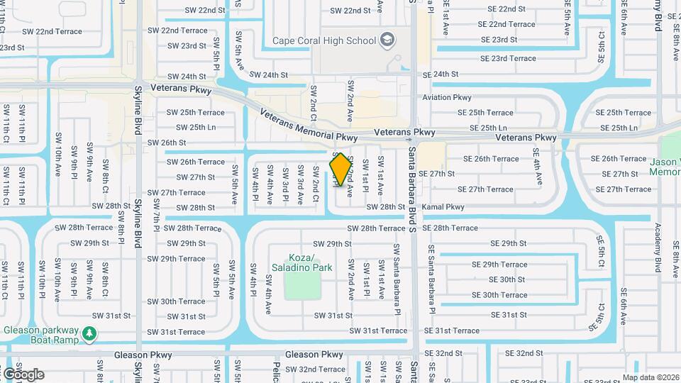 2715 SW 2nd Pl Map and Location Details