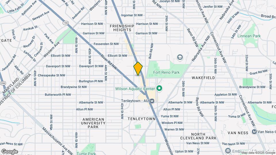 4114 Chesapeake St NW, Unit 4114 Chesapeake Unit B Map and Location Details