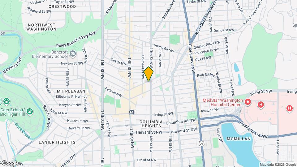1300 Monroe St NW, Unit Unit 1 Mapa y Detalles de la Ubicación