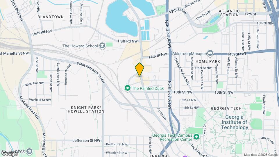 1050 Howell Mill Rd NW Map and Location Details