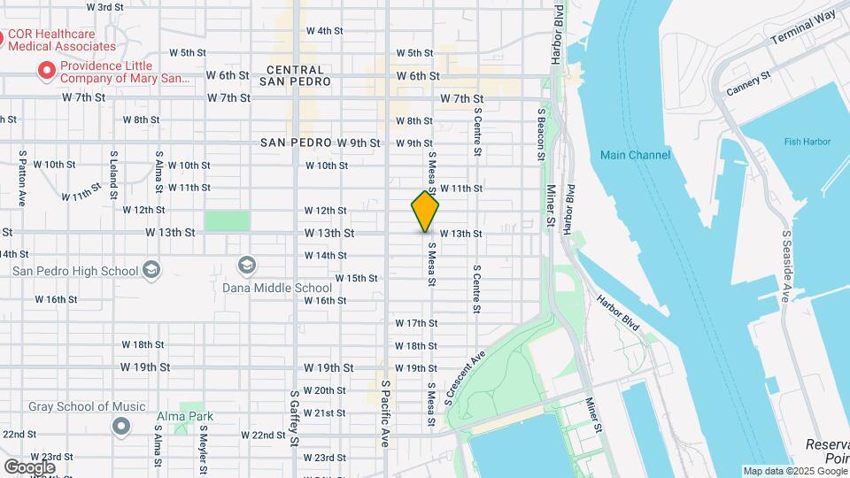 1309 S Mesa St Map and Location Details