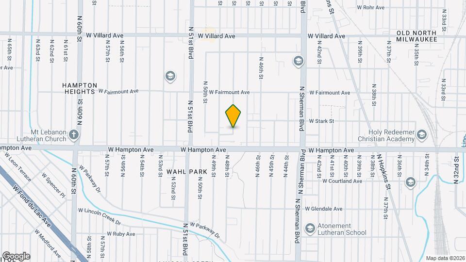 4847 N 48th St Map and Location Details