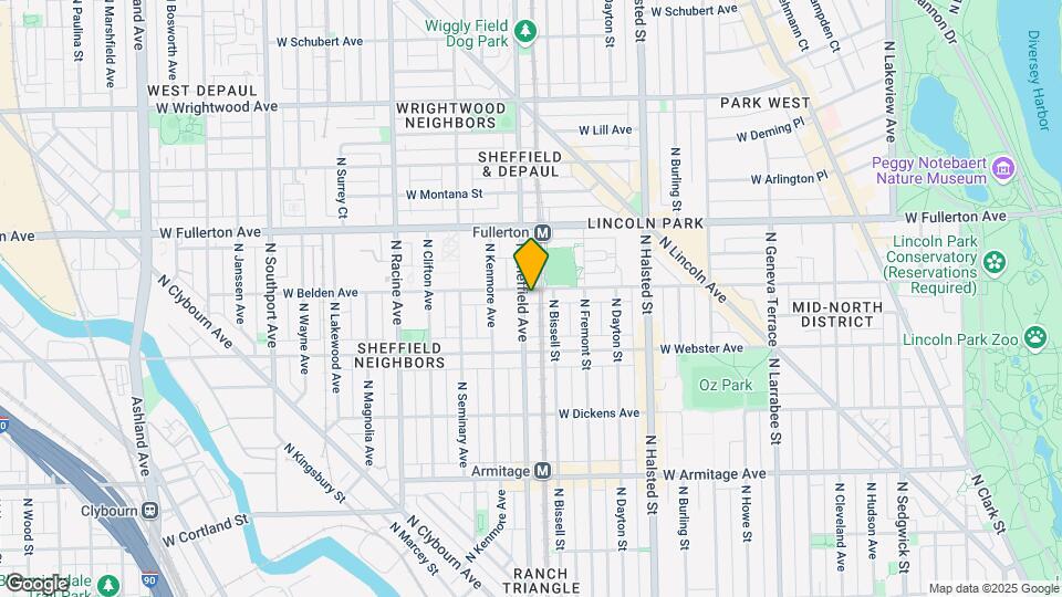 951 W Belden Ave Map and Location Details