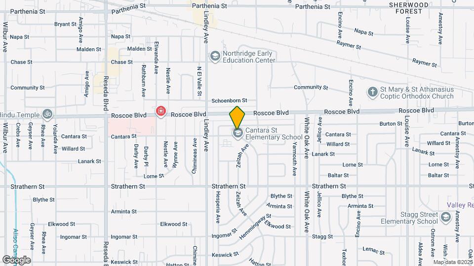 17955 Cantara St Map and Location Details