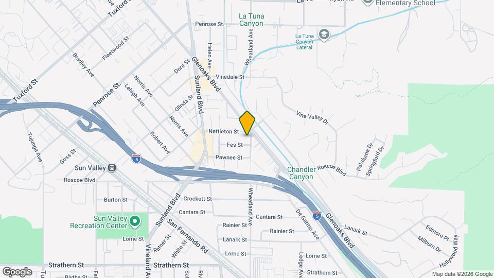 8447 Wheatland Ave Map and Location Details