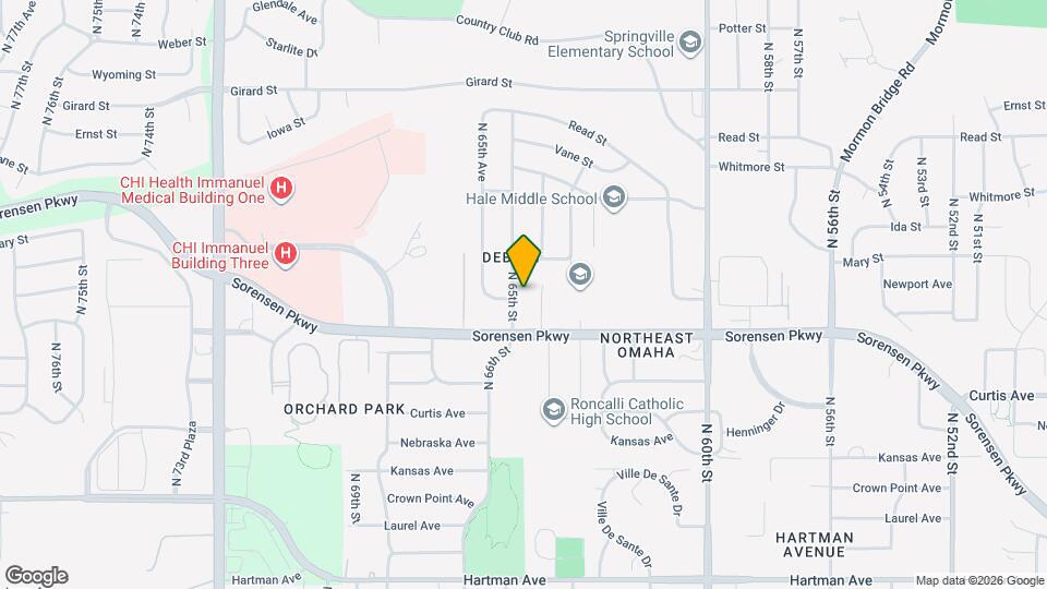 6605 N 65th St Map and Location Details