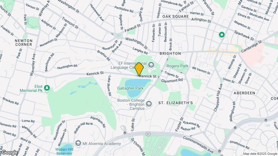 60 Kenrick St, Unit P Map and Location Details